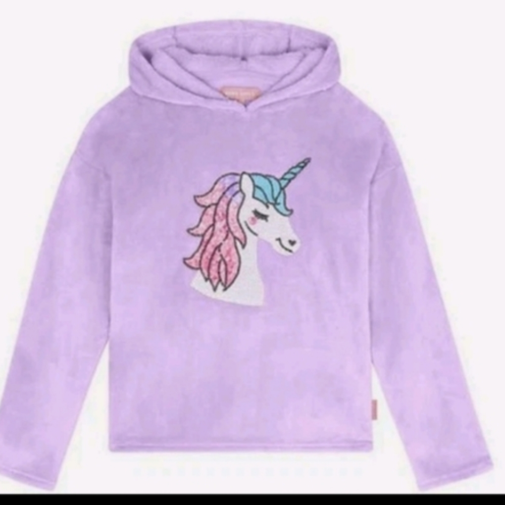 BCBG girls youth plush hoodie Nwt